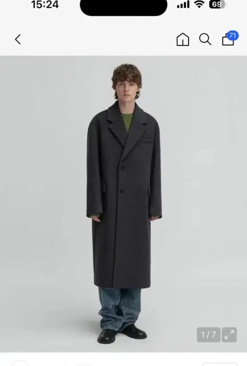 INSILENCE MTR カシミア ダブル コート グレー L