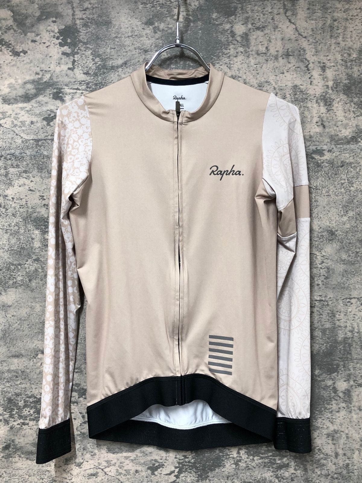 JO 807 ラファ Rapha PRO TEAM LONG SLEEVE TRAINING JERSEY 長袖 サイクルジャージ ベージュ S