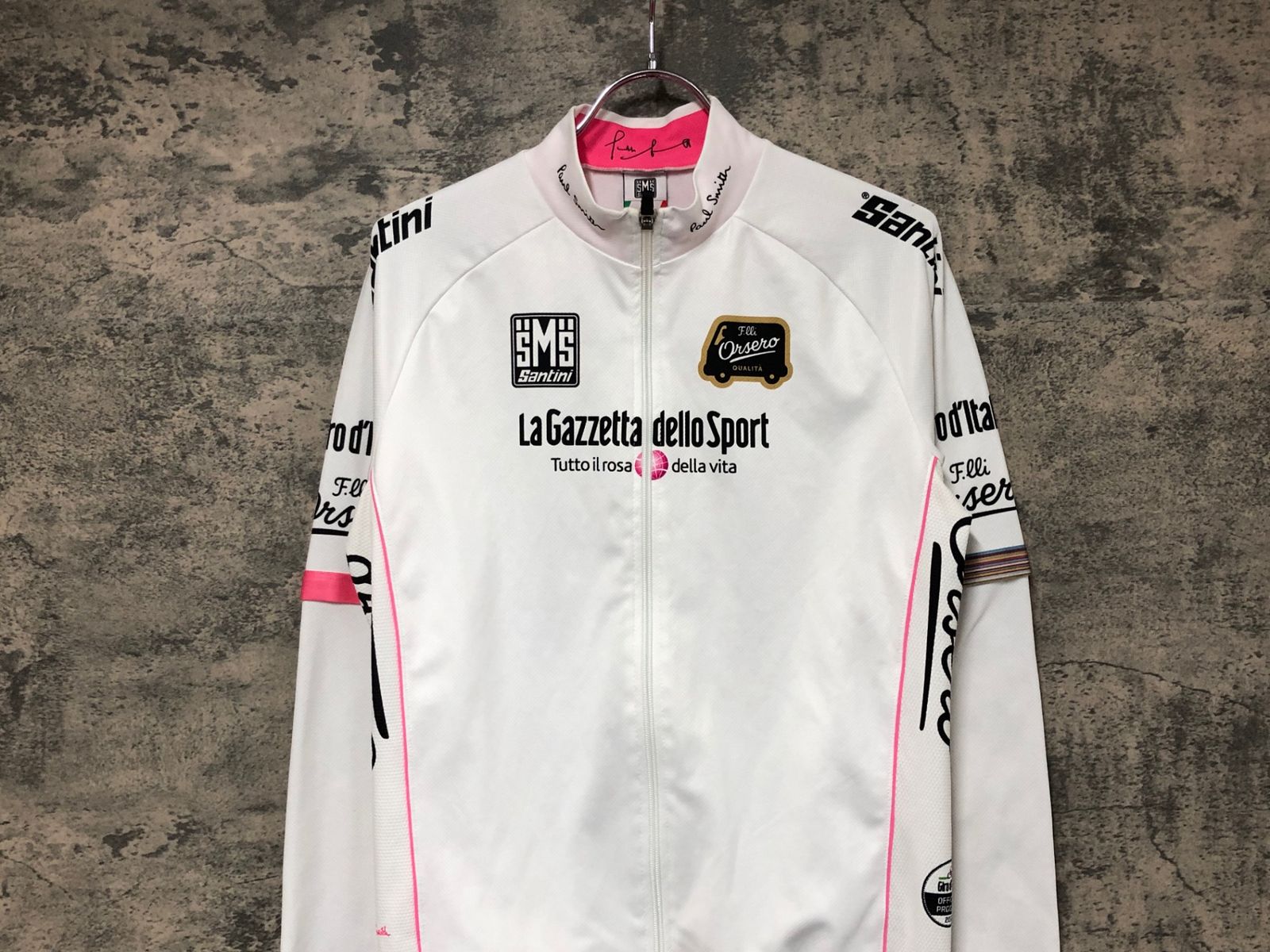 Paul Smithデザイン ジロデイタリアジャージSantini　サイズM Paul Smithデザイン ジロデイタリアジャージSantini サイズM