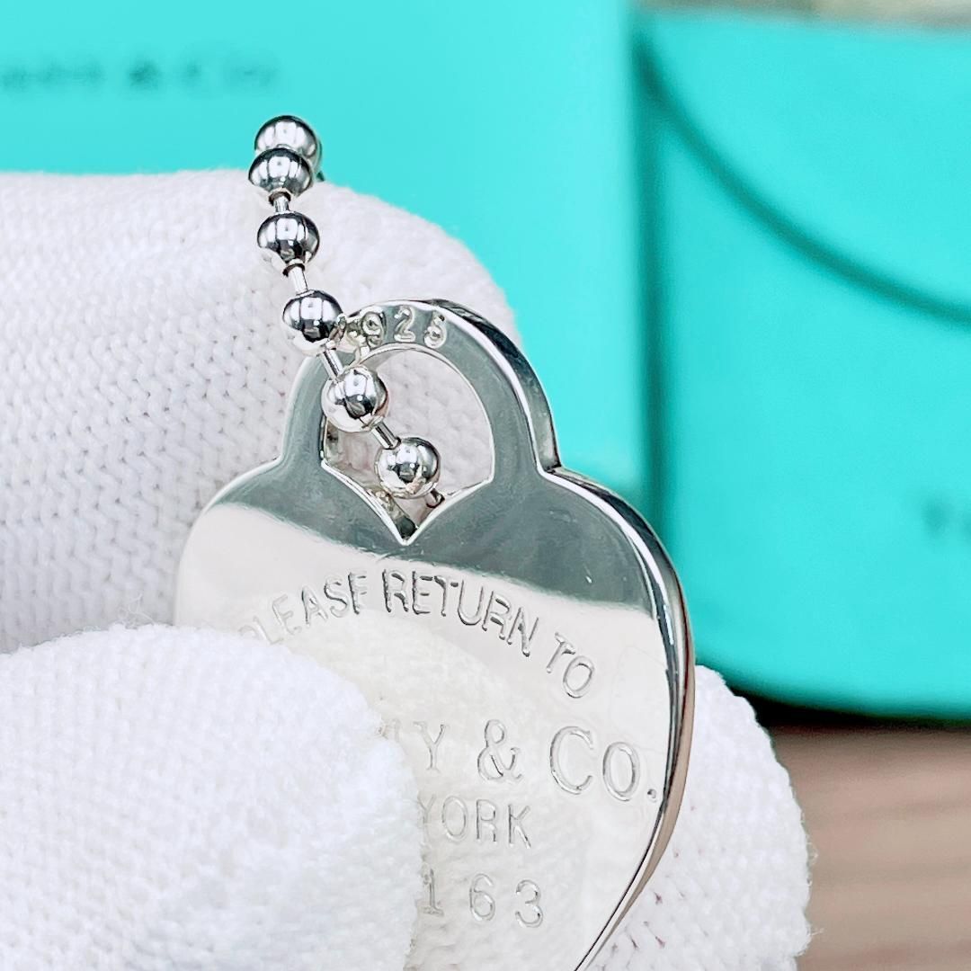 美品】ティファニー ハートタグ ボールチェーン ロングネックレス SV925 ティファニー ネックレス リターントゥ ハート タグ ロングボール