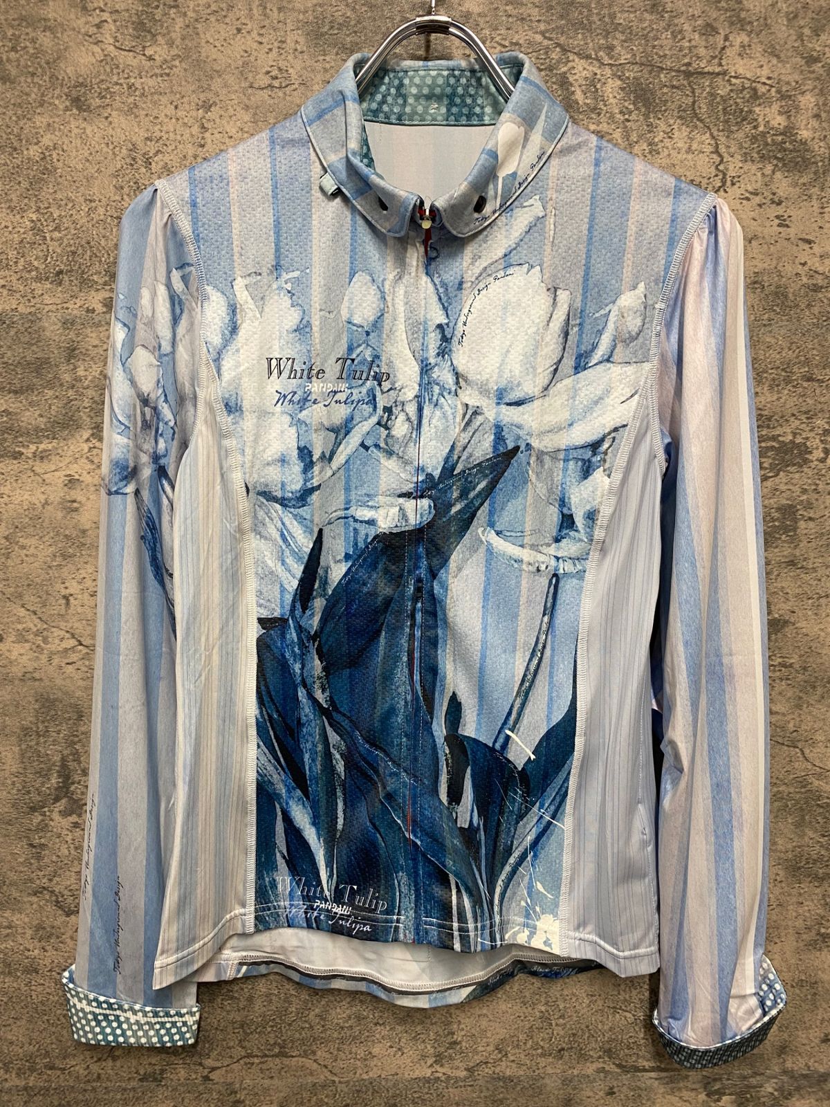 JT781 パンダーニ PANDANI 長袖 サイクルジャージ 白 水色 M - メルカリ