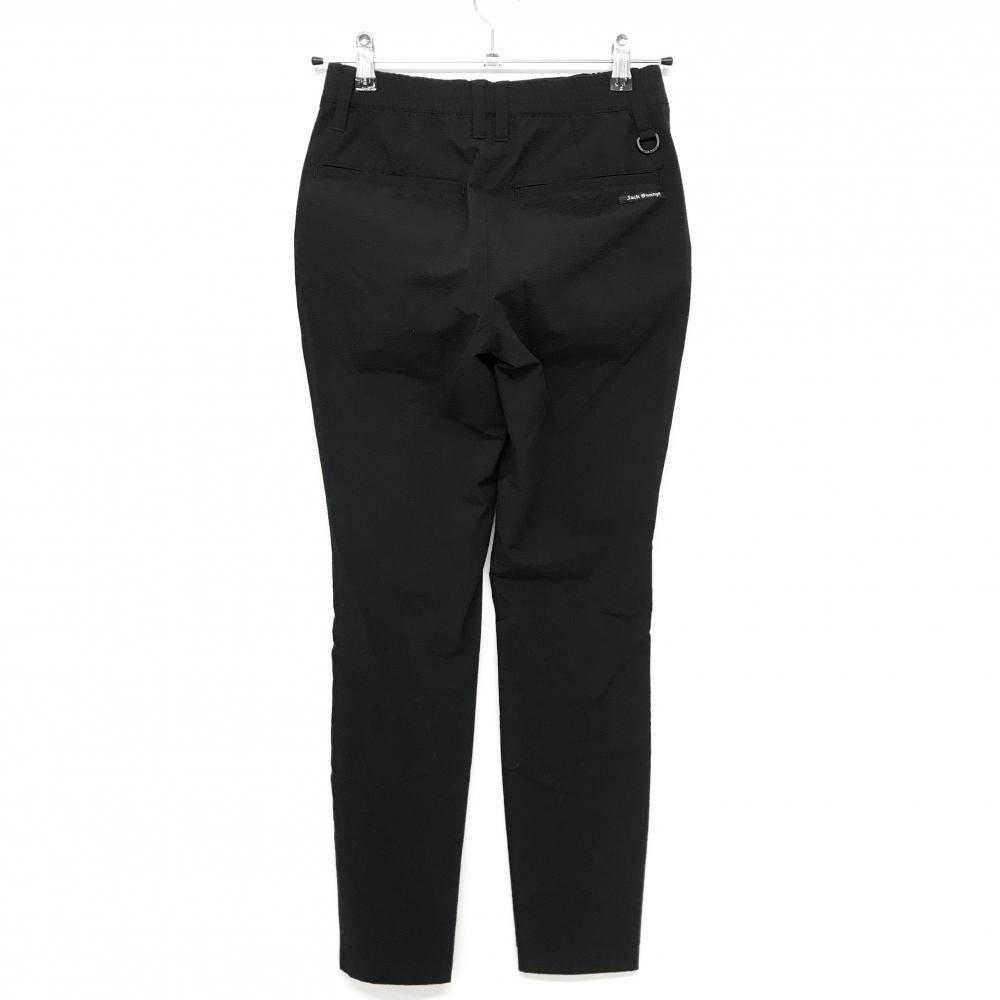超美品】ジャックバニー パンツ 黒 サッカー調生地 ストレッチ