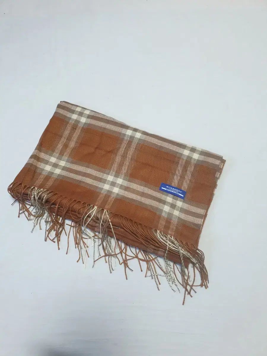 バーバリーブルーレーベル チェックマフラー