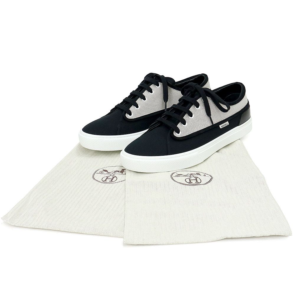 エルメス エンヴィ スニーカー シューズ 靴 #43 28cm コットン