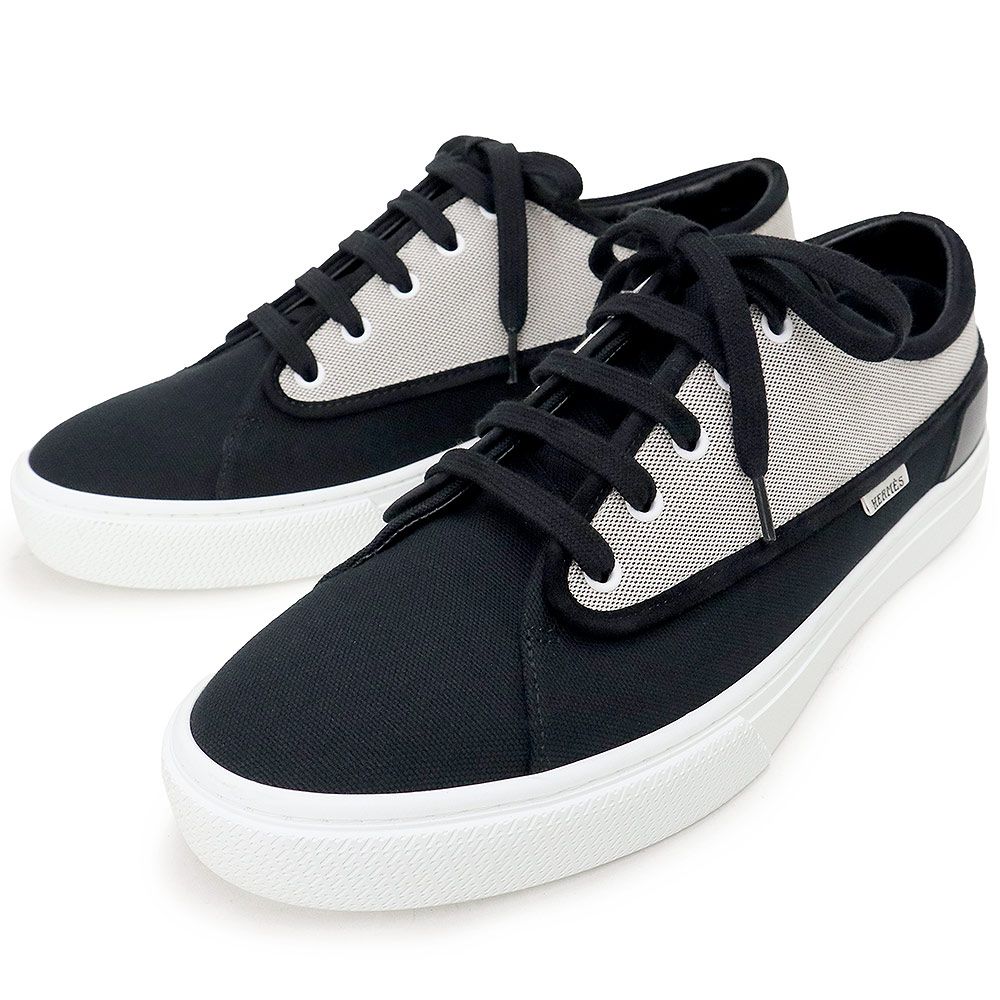 エルメス サイズ:43  エンヴィ キャンバススニーカー 中古 BS99 エルメス エンヴィ スニーカー シューズ 靴 #43 28cm コットン