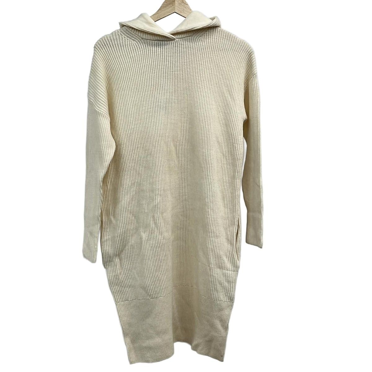 23区 ニジュウサンク ワンピース サイズ38 M レディース アイボリー 長袖 ロング ニット