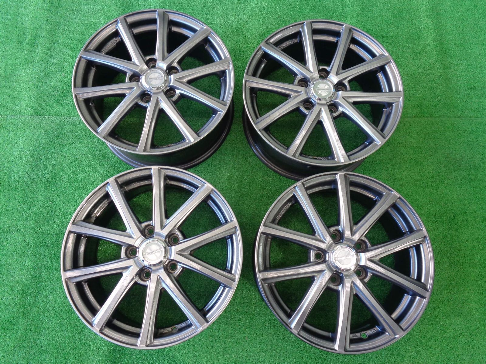 6.5 J-16インチ 5 H 114.3 48 ユーロマジック ホイール 4本 エスティマなどに♪