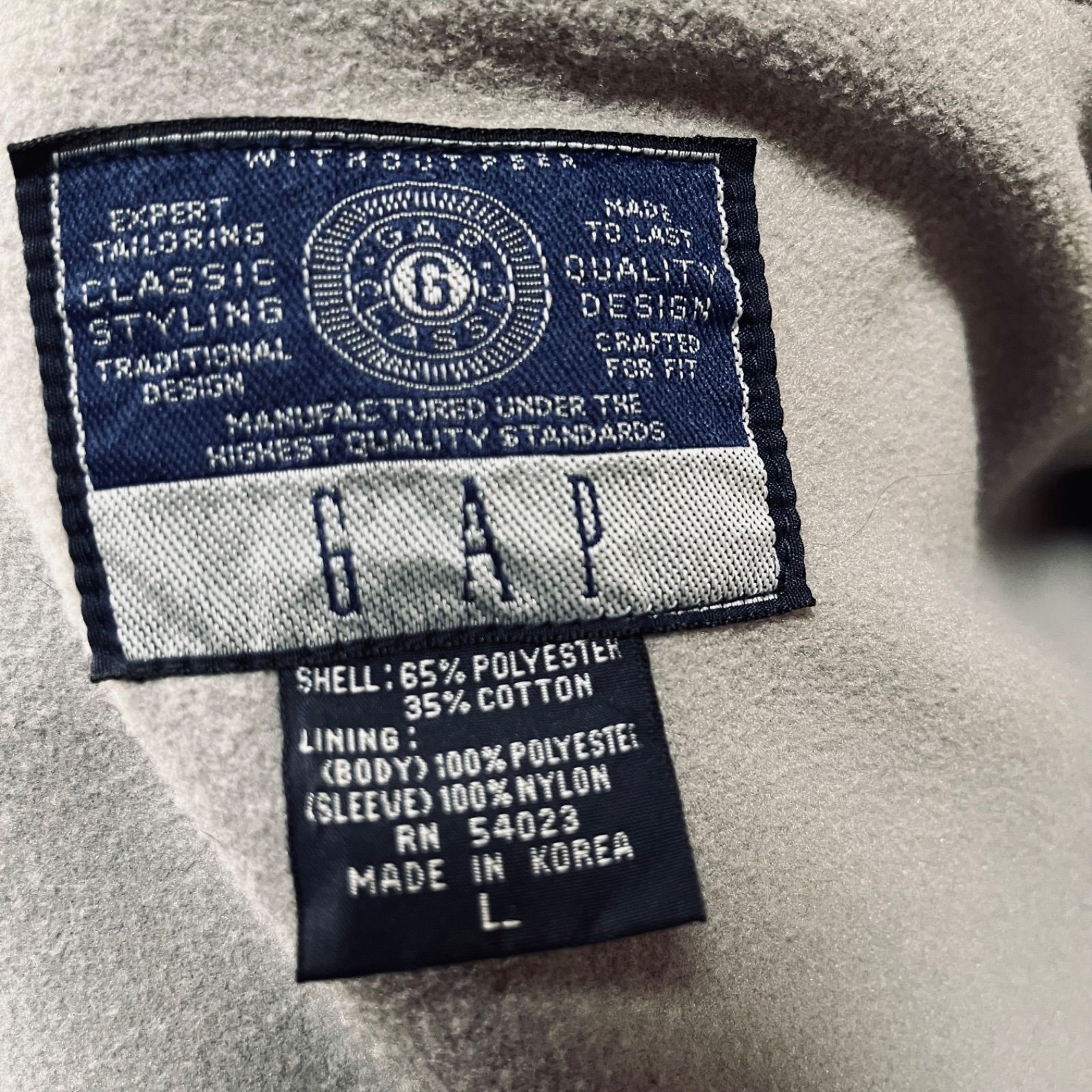 OLD GAP オールドギャップ 90s 裏フリース フーテッドコート ベンチ 