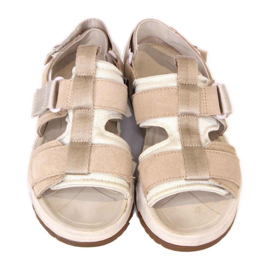 新品❤️UGG ベージュ サンダル ストラップ付き UGG 厚底ストラップ