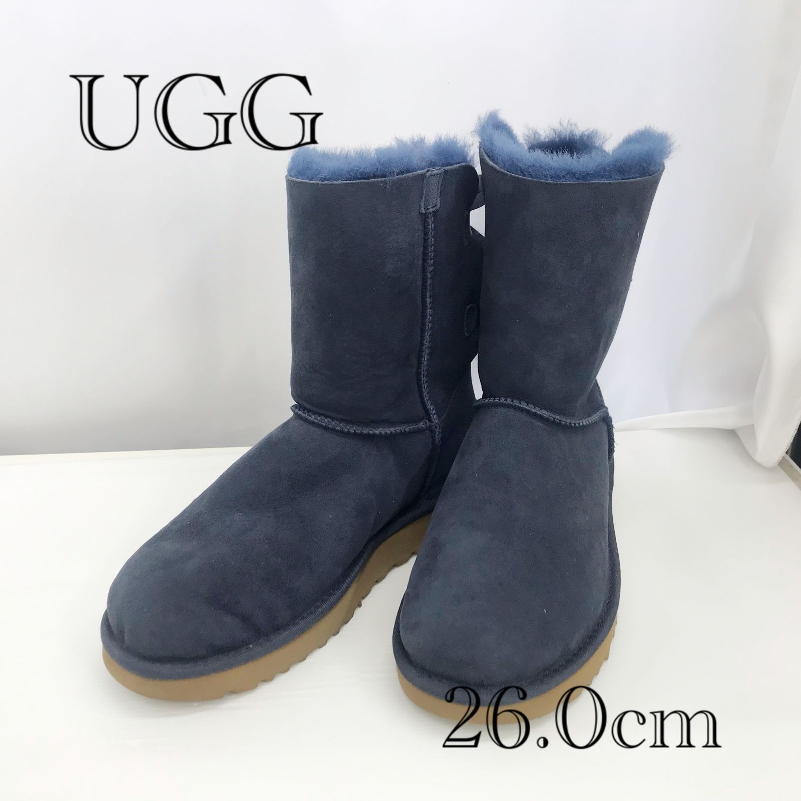 UGG りぼん ムートンブーツ 24cm ムートンブーツ リボン（ブランドアグ