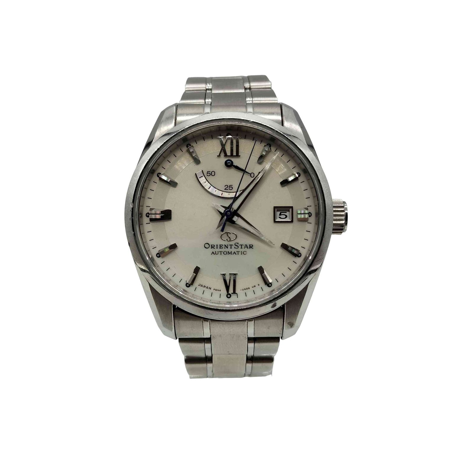 ユーズドフルギ 古着 Orient Star Contemporary STANDARD コンテンポラリースタンダード パワーリザーブ 裏スケルトン 自動巻き メンズ 表記無