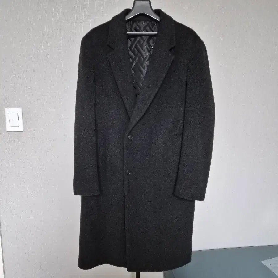 100 M キルティング裏地 ウール カシミア コート 068