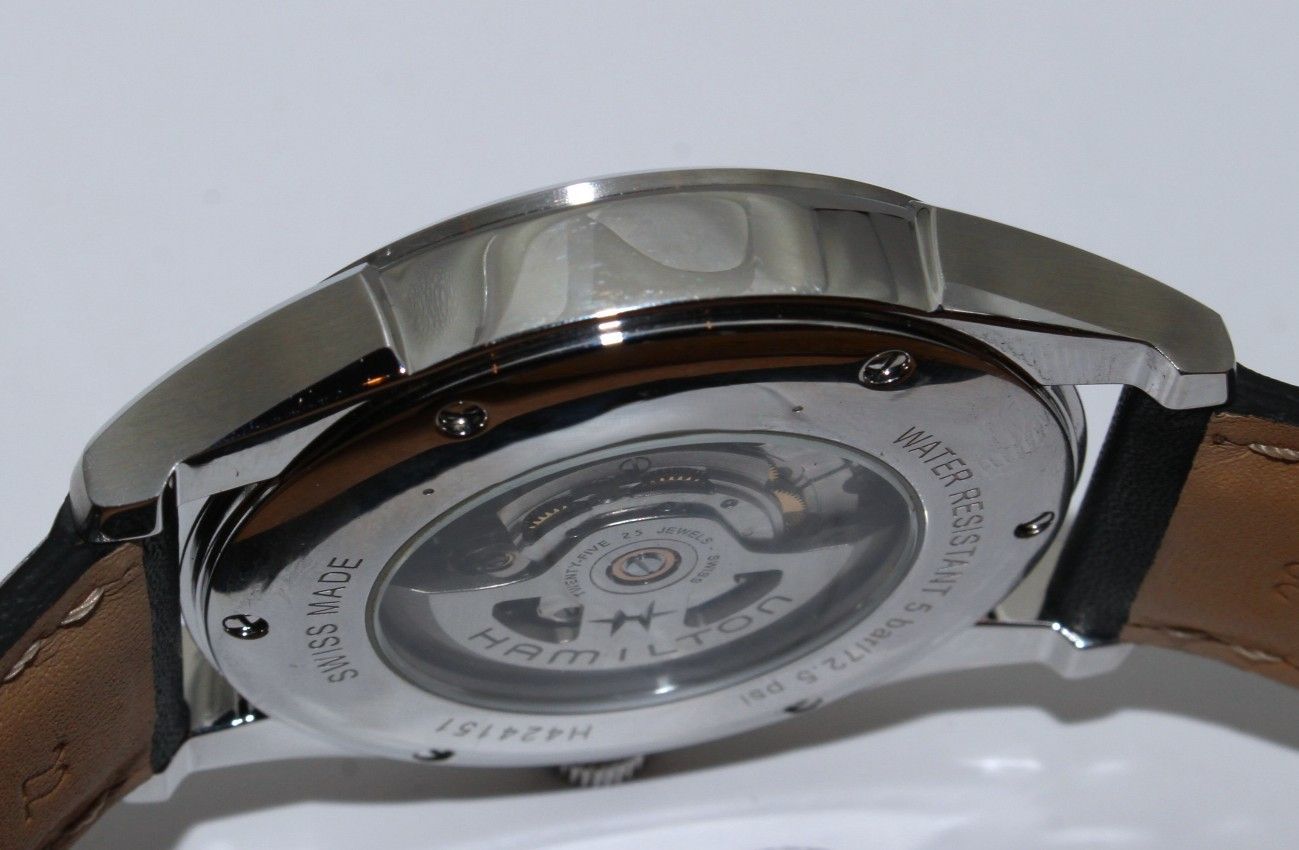  VRW-1507 時計 ハミルトン H 424151 アメリカン クラシック スピリットオブリバティ GR文字盤 メンズ 自動巻き 稼働品 自動巻き時計 腕時計(アナログ)