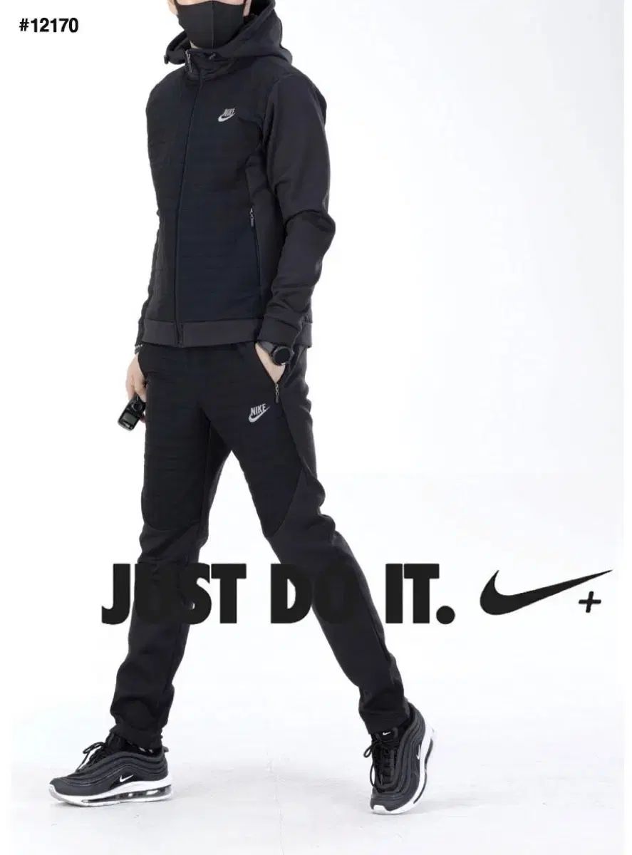 NIKE 裏起毛ダウンコート キルティングウーブン トレーナー セット