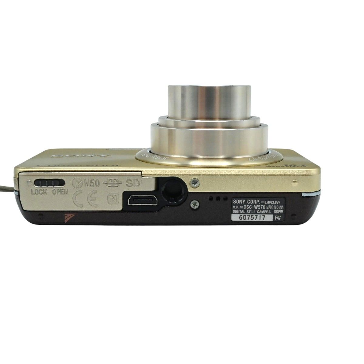 SONY ソニー Cyber-shot DSC-W570 デジタルスチルカメラ ゴールド 16.1
