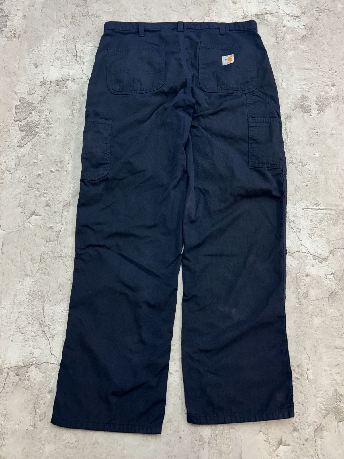 Carhartt カーハート FR ワークパンツ 古着 ネイビー W35 L31 - メルカリ
