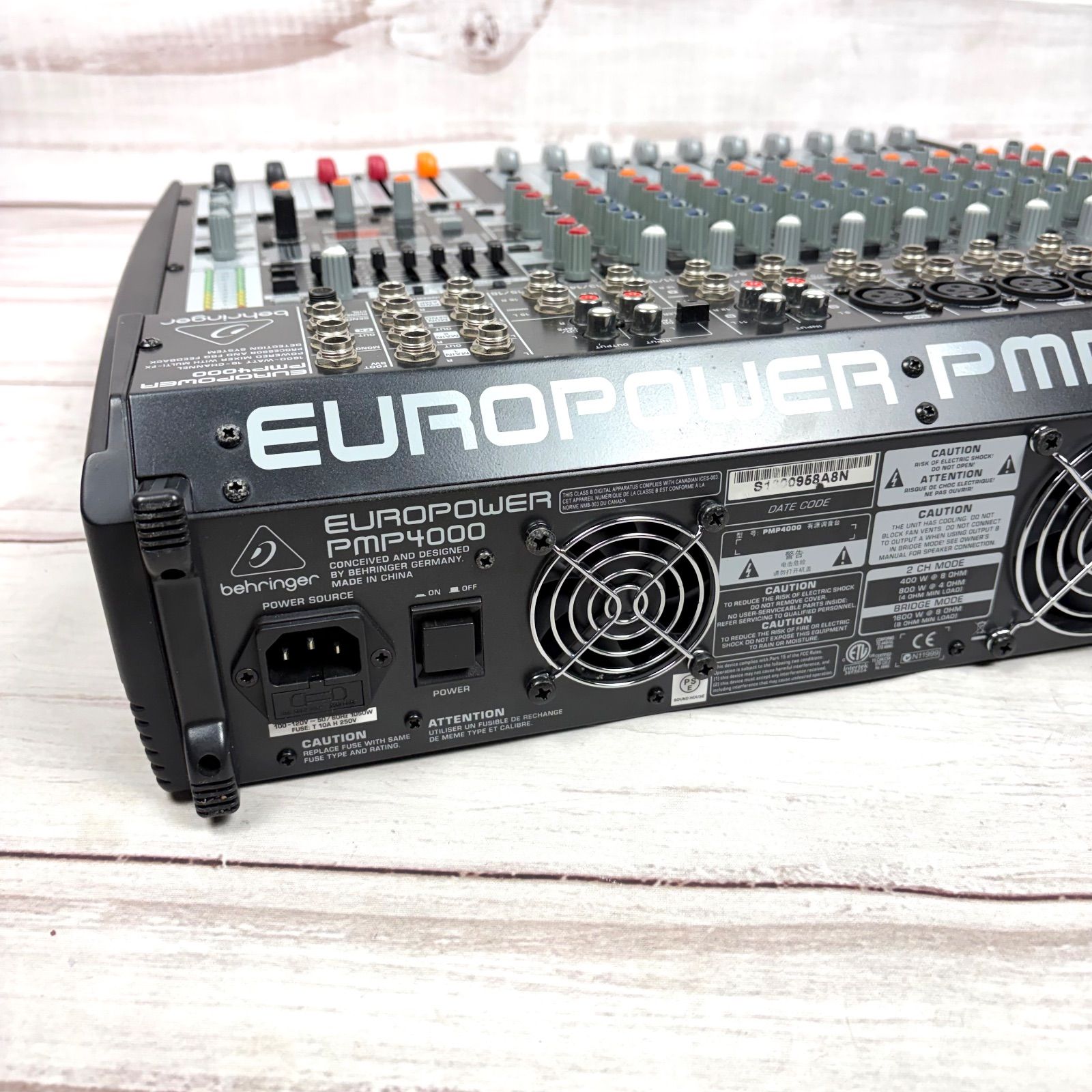 【中古動作確認済み】PMP4000 EUROPOWER パワードミキサー 動作確認済みジャンク品】EUROPOWER PMP4000 パワードミキサー 動作