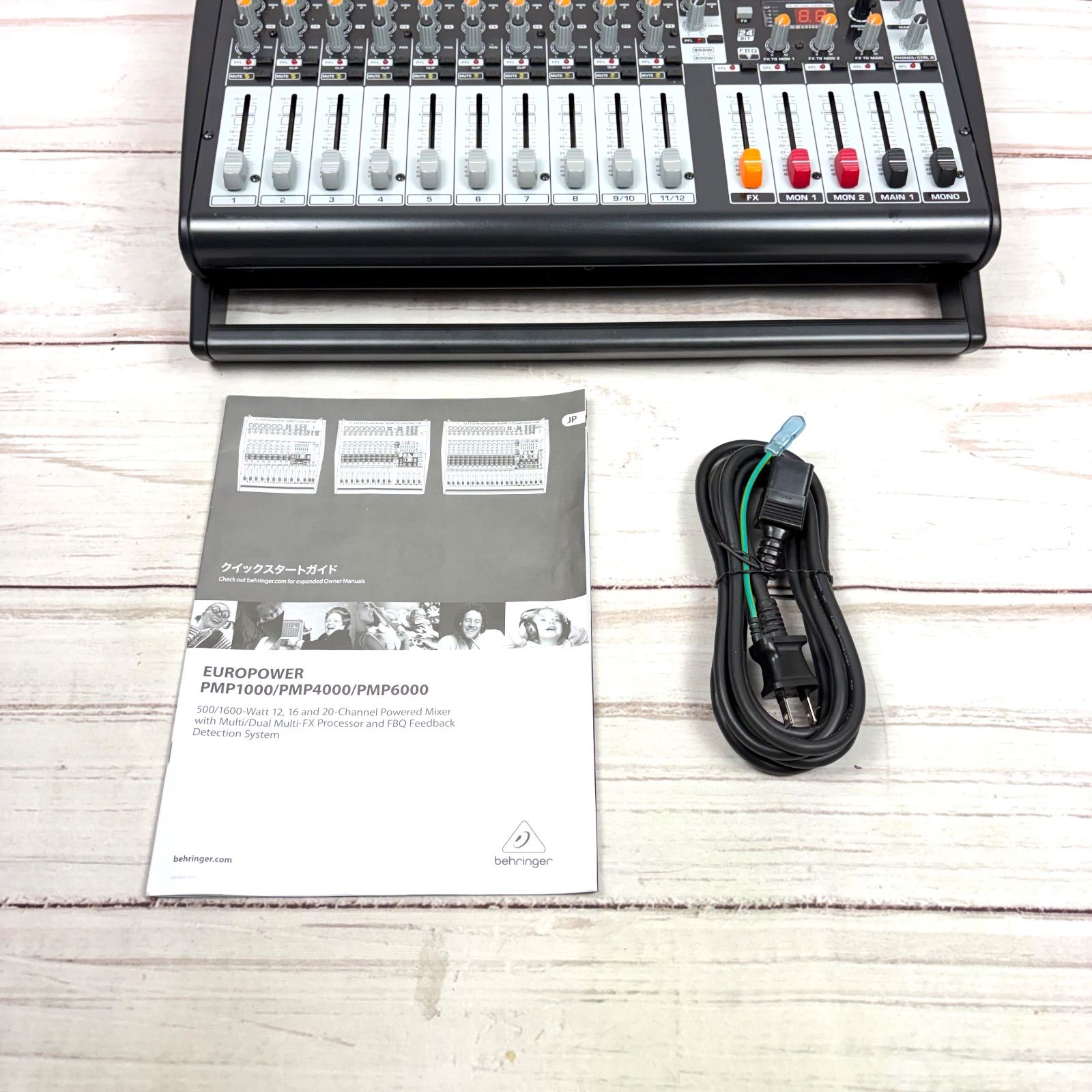 【美品】BEHRINGER PMP4000 パワードミキサー ベリンガー BEHRINGER PMP4000 EUROPOWER｜ミュージックランドKEY