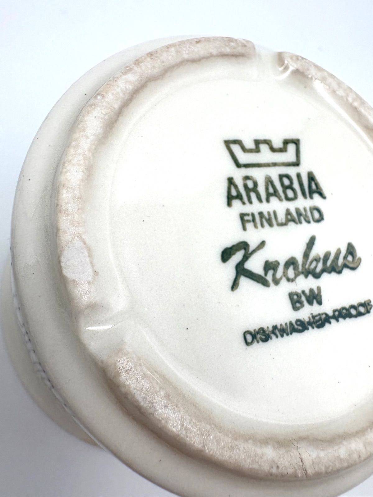  ARABIA アラビア クロッカス ヴィンテージ カップ＆ソーサー 4客セット カップ ソーサー コーヒー ティーカップ