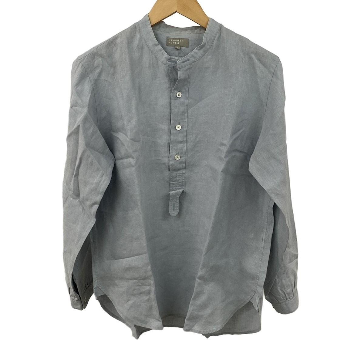 MargaretHowell マーガレットハウエル 長袖カットソー サイズS メンズ - ライトブルー 麻