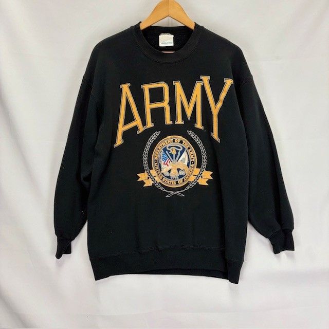 80年代 ARMY プリント スウェット サイズXL MADE IN USA 難あり 01
