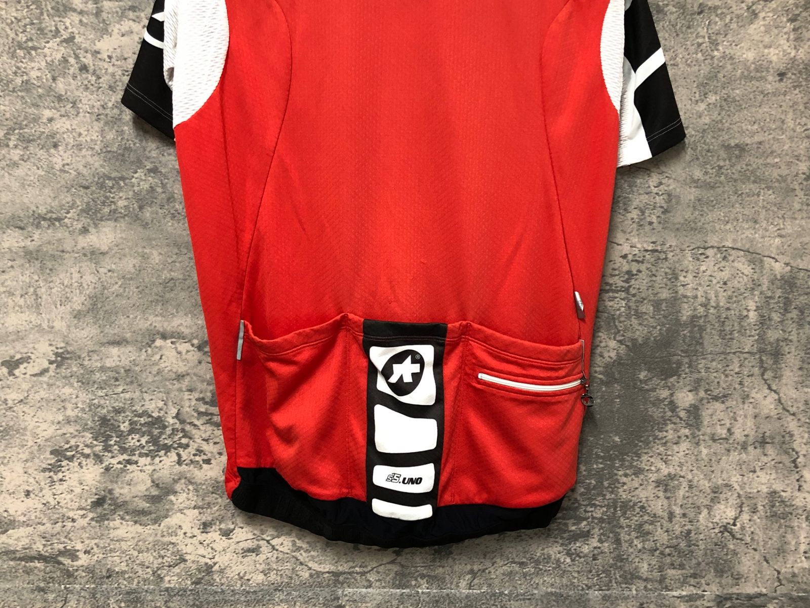 JQ567 アソス ASSOS 半袖 サイクルジャージ 赤白 L ※汚れ - メルカリ