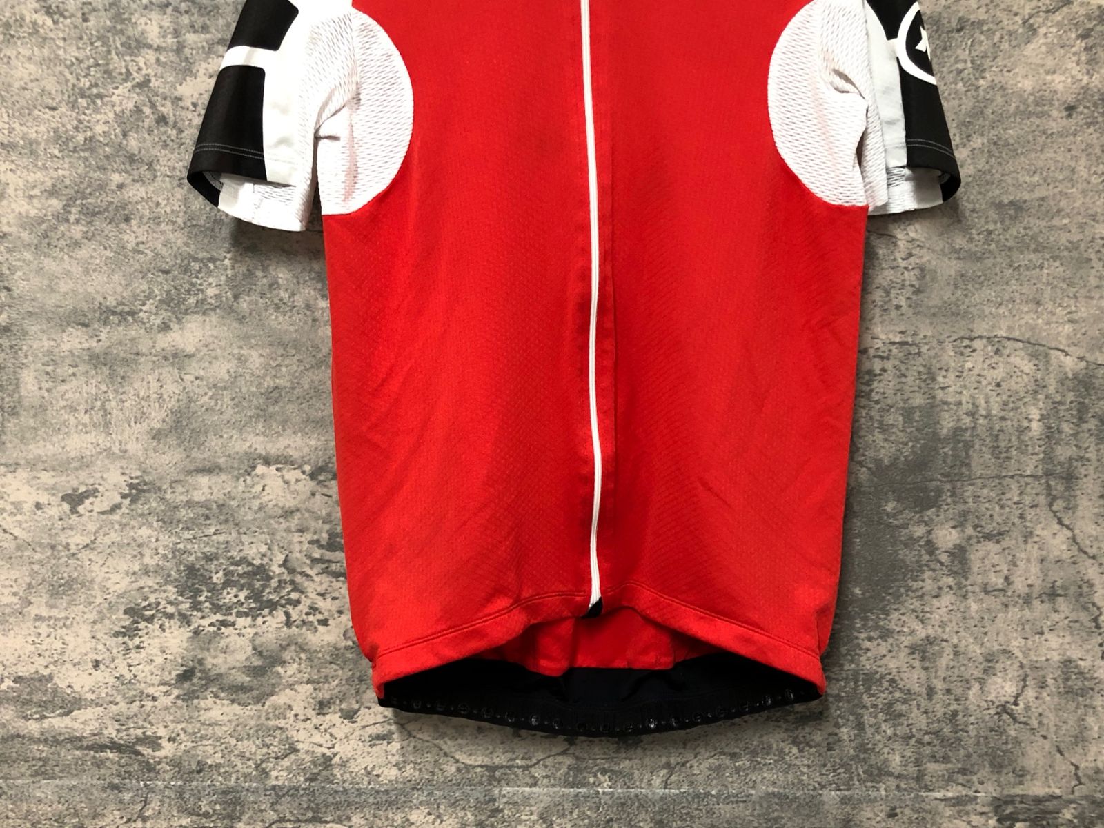 JQ567 アソス ASSOS 半袖 サイクルジャージ 赤白 L ※汚れ - メルカリ
