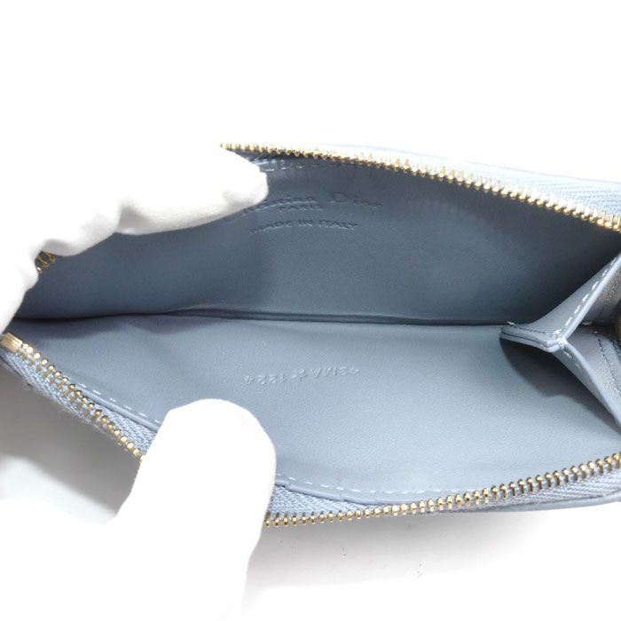  Dior ディオール LADY ジップ カードホルダー カードケース クラウドブルー _M 81 B カナージュ レディース その他 小物