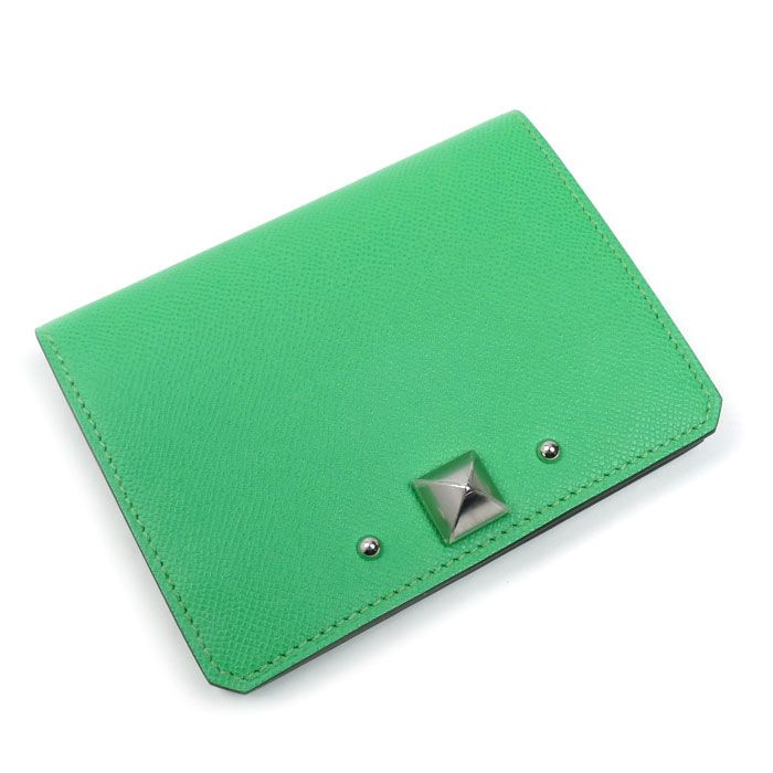 HERMES エルメス メドール カードケース ヴェールコミック H 084730 レディース