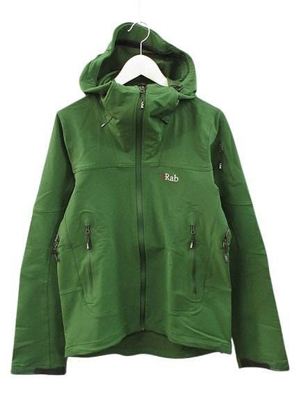ラブ Rab Exodus Jacket QFS 70 エクソダスジャケット M 緑 グリーン ソフトシェル ジップアップ ブルゾン