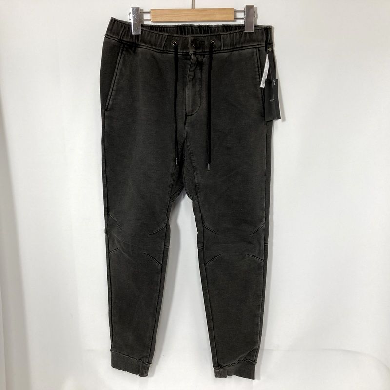 wjk ダブルジェイケイ ベーシックリブスウェットパンツ 5185 cj 61 g ジョガーパンツ イージーパンツ メンズ XLサイズ ブラック ボトム A 15433
