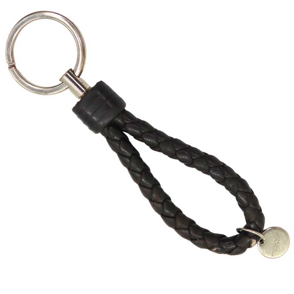 BOTTEGA VENETA ボッテガヴェネタ イントレチャート キーリング ブラウン レザー 本革 編み込み ボッテガ メンズ 無料ギフトラッピング承ります