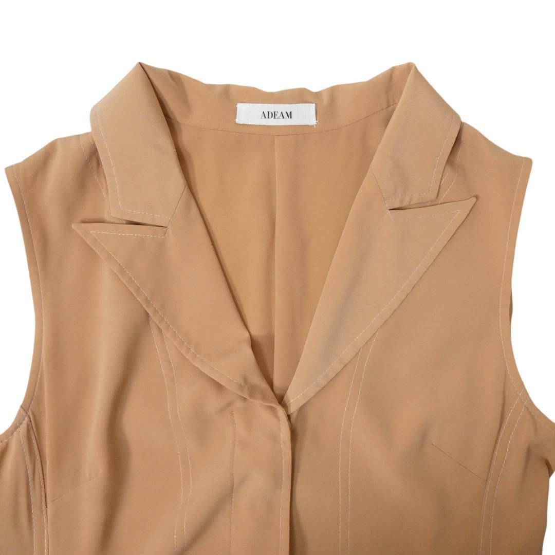 美品 アディアム フォクシー ADEAM シャツワンピース ドレス ロング 
