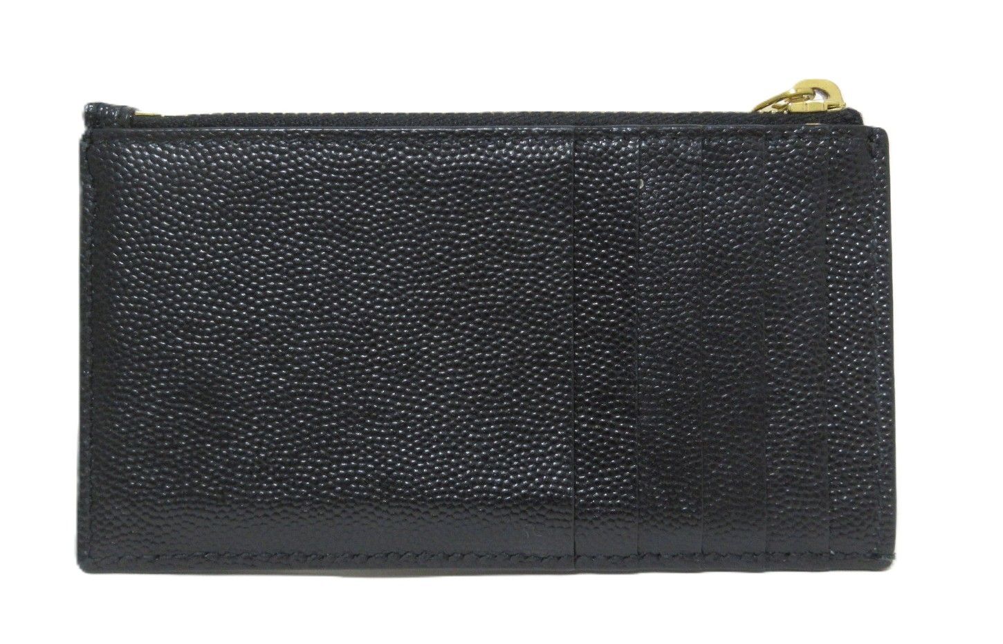 YSL サンローラン カサンドラ レザーコインパース 607915 コインケース カードケース ブラック 本革