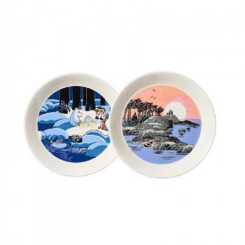 A Moomin ムーミン コレクターズ プレートセット スノーランタン＆マザーアンドサン 1067428 グッズ キャラクター ブランド 雑貨 可愛い おしゃれ レディース 女性 キッズ 子供 プレゼント