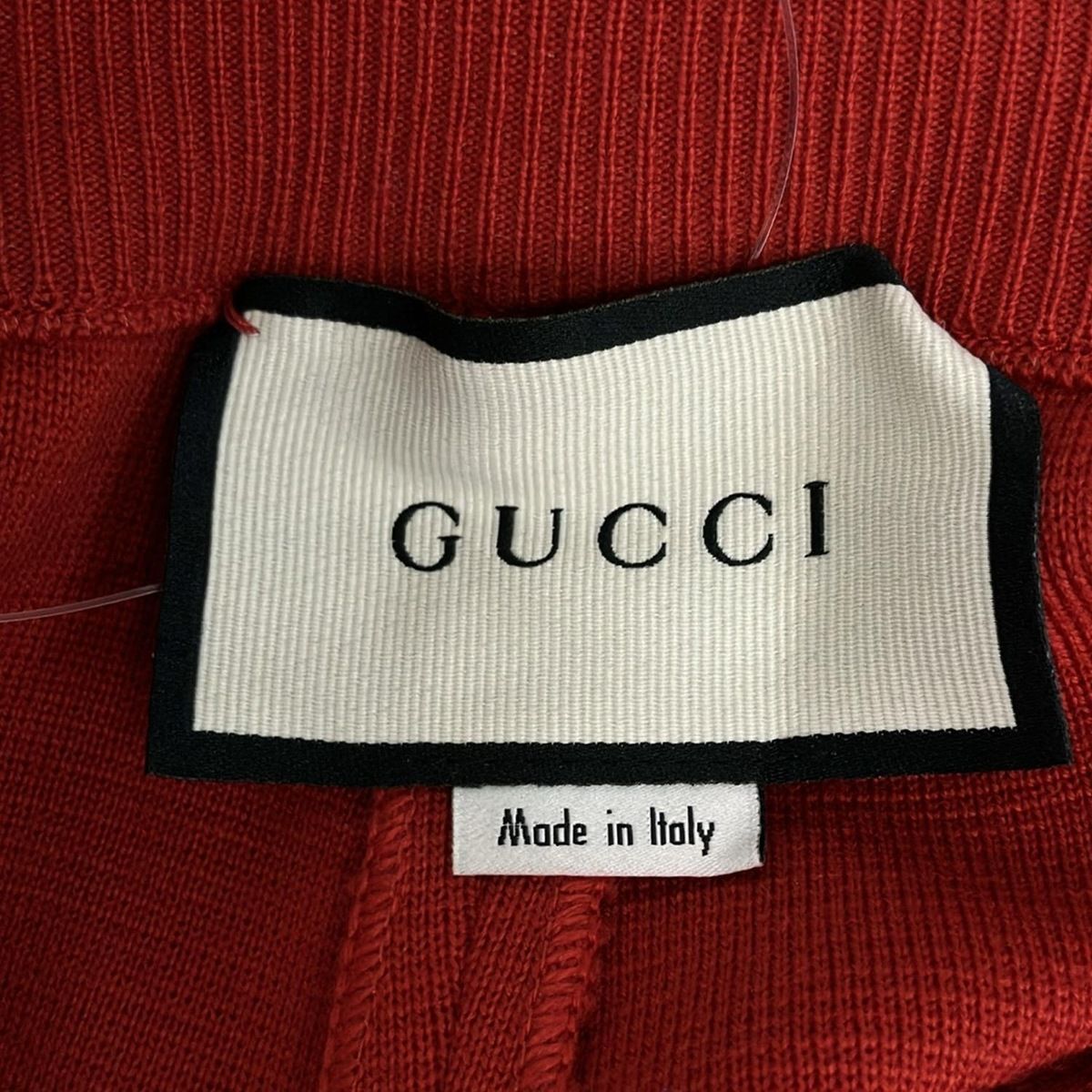  GUCCI グッチ パンツ サイズS レディース 555066 XKACZ レッド ネイビー アイボリー フルレングス ウエストゴム その他 パンツ