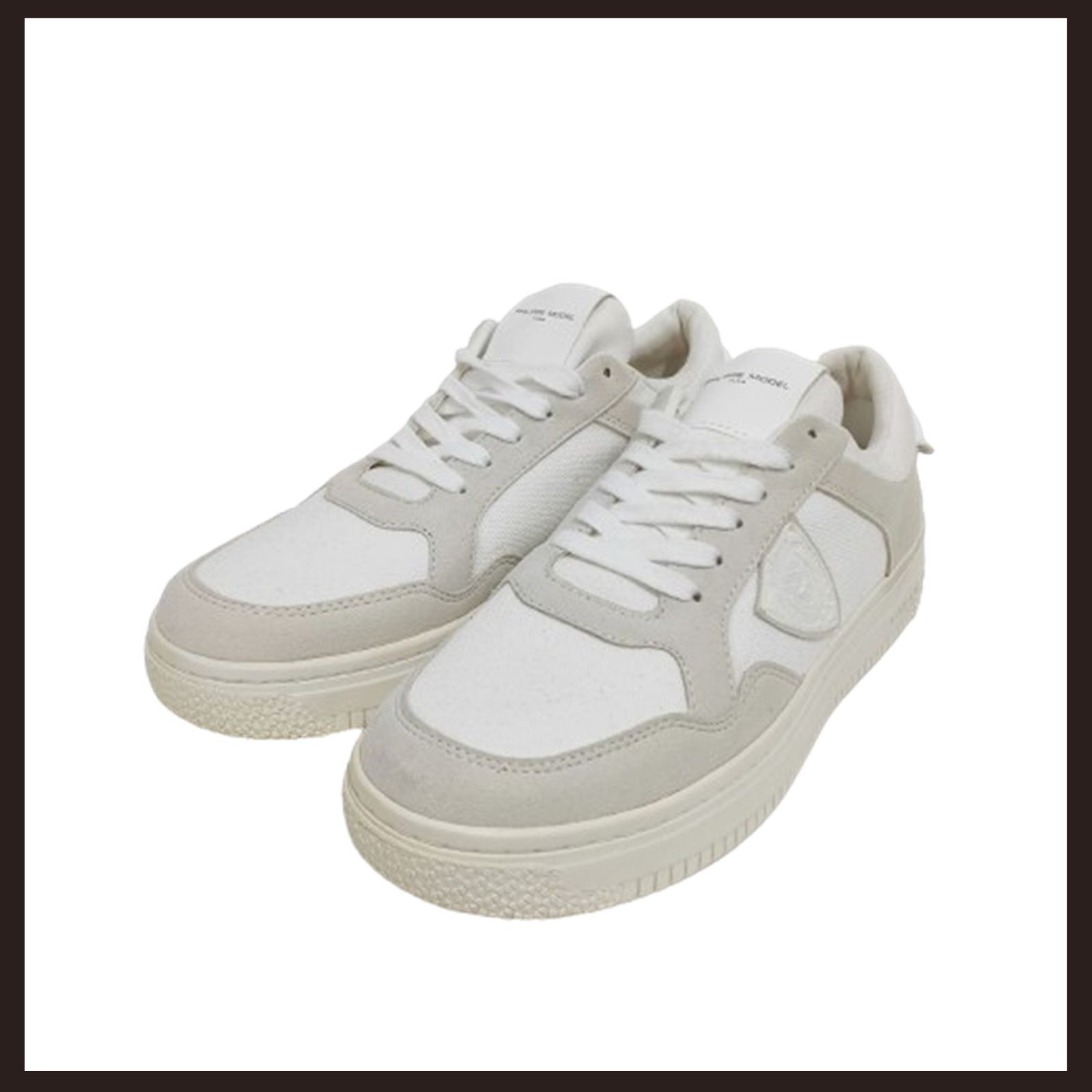 ♥ フリップモデル リヨン ローカットスニーカー ホワイト 26 cm PHILIPPE MODEL ACBCコラボ キャンバス