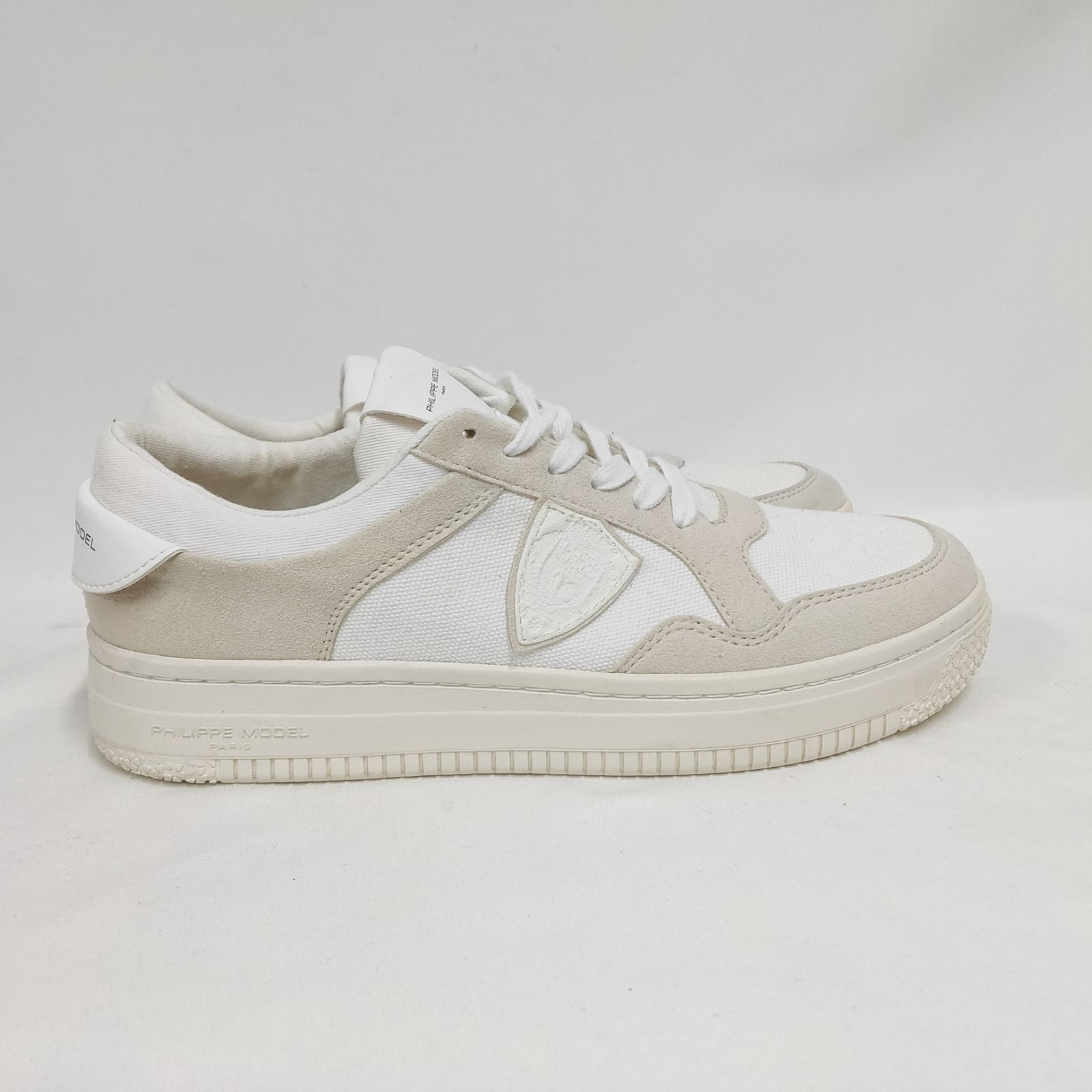  ♥ フリップモデル リヨン ローカットスニーカー ホワイト 26 cm PHILIPPE MODEL ACBCコラボ キャンバス スニーカー 靴