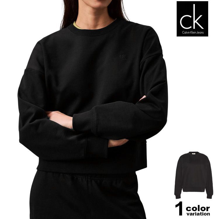 カルバンクライン ジーンズ トレーナー クルーネック スウェット Calvin Klein Jeans LS ARCHIVE LOGO RLX 長袖 レディース CK トップス