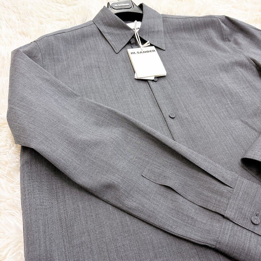 新品】定価:161700円 JIL SANDER ジルサンダー 24AW FINE WOOL RIPSTOP