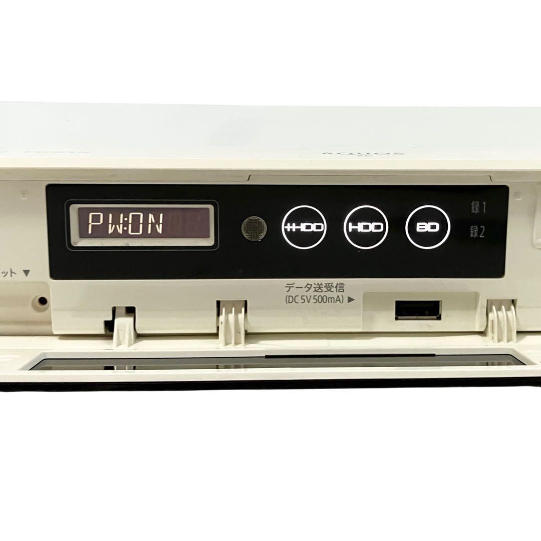 SHARP AQUOS 2番組同時録画 500 GB ブルーレイレコーダー BD-W 570 SW ホワイト シャープ アクオス 2チューナー Blu-ray