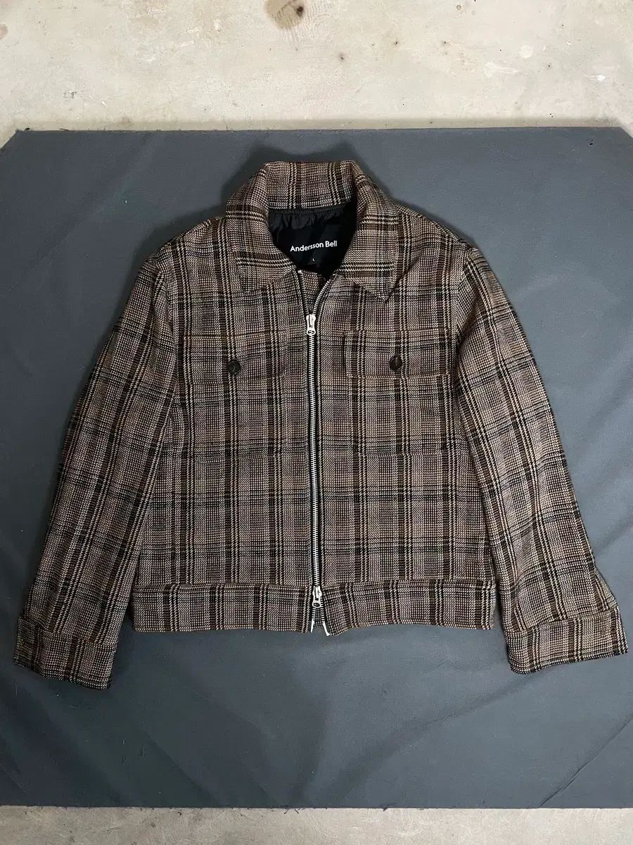 Kinloch Anderson CHECK柄 ジップアップ ジャケット L