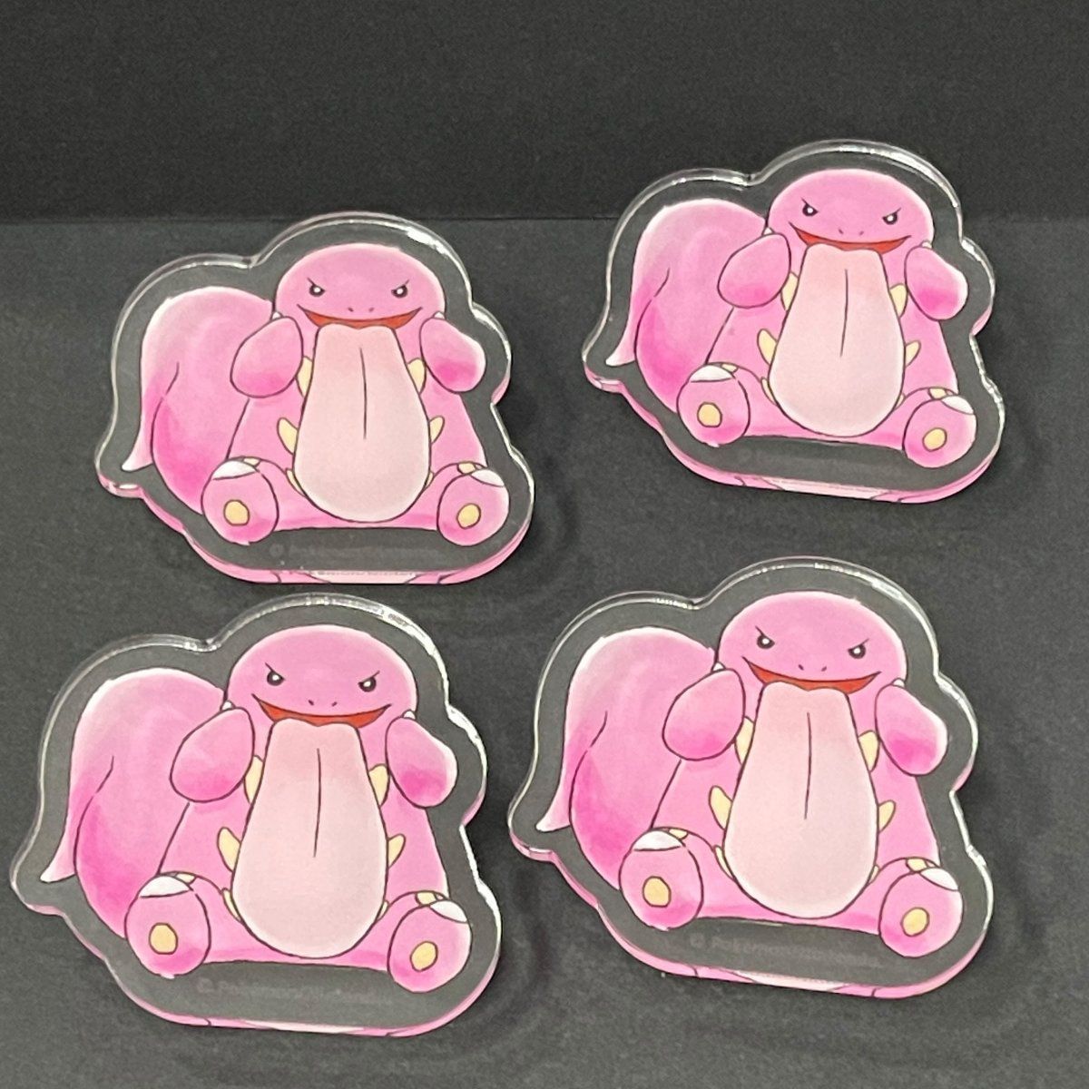 ポケットモンスター　ベロリンガ　スパイラルキークリップ ポケモン BEROBE～！ アクリルクリップ ベロリンガ アクリル