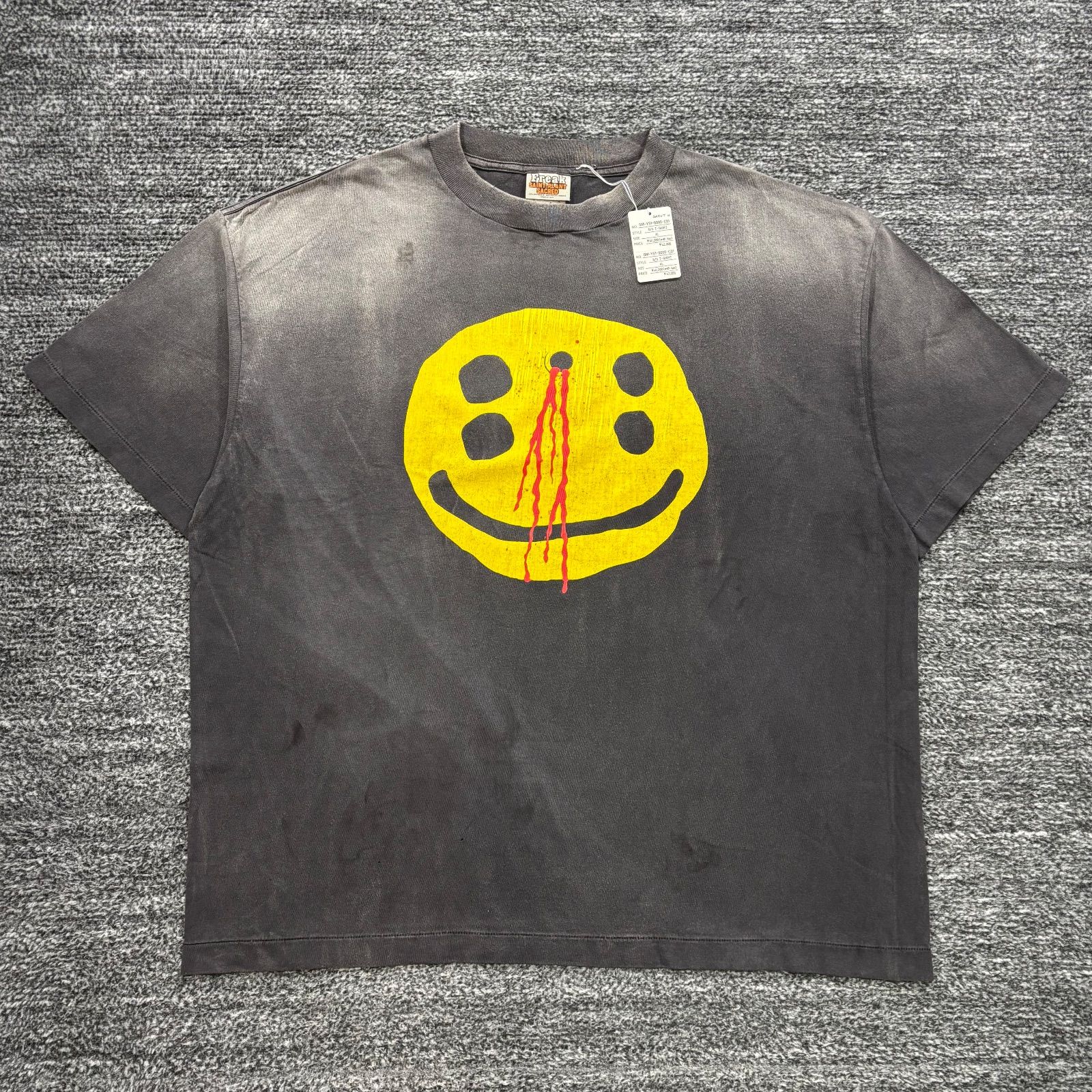 ♥品 SAINT Mxxxxxx × Cactus Plant Flea Market CP_SS TEE SMILE SM-YS 1-0000-C 01 XL セントマイケル カクタス スマイル Tシャツ