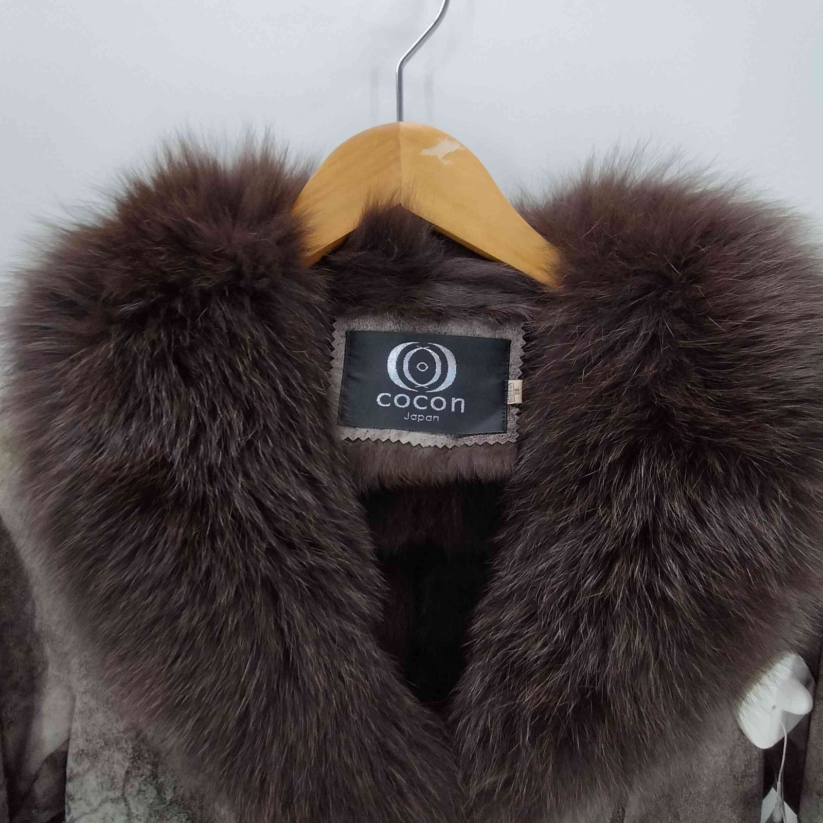 ユーズドフルギ USED古着 Real Fur 100% ＆ Real Leather Mouton Long