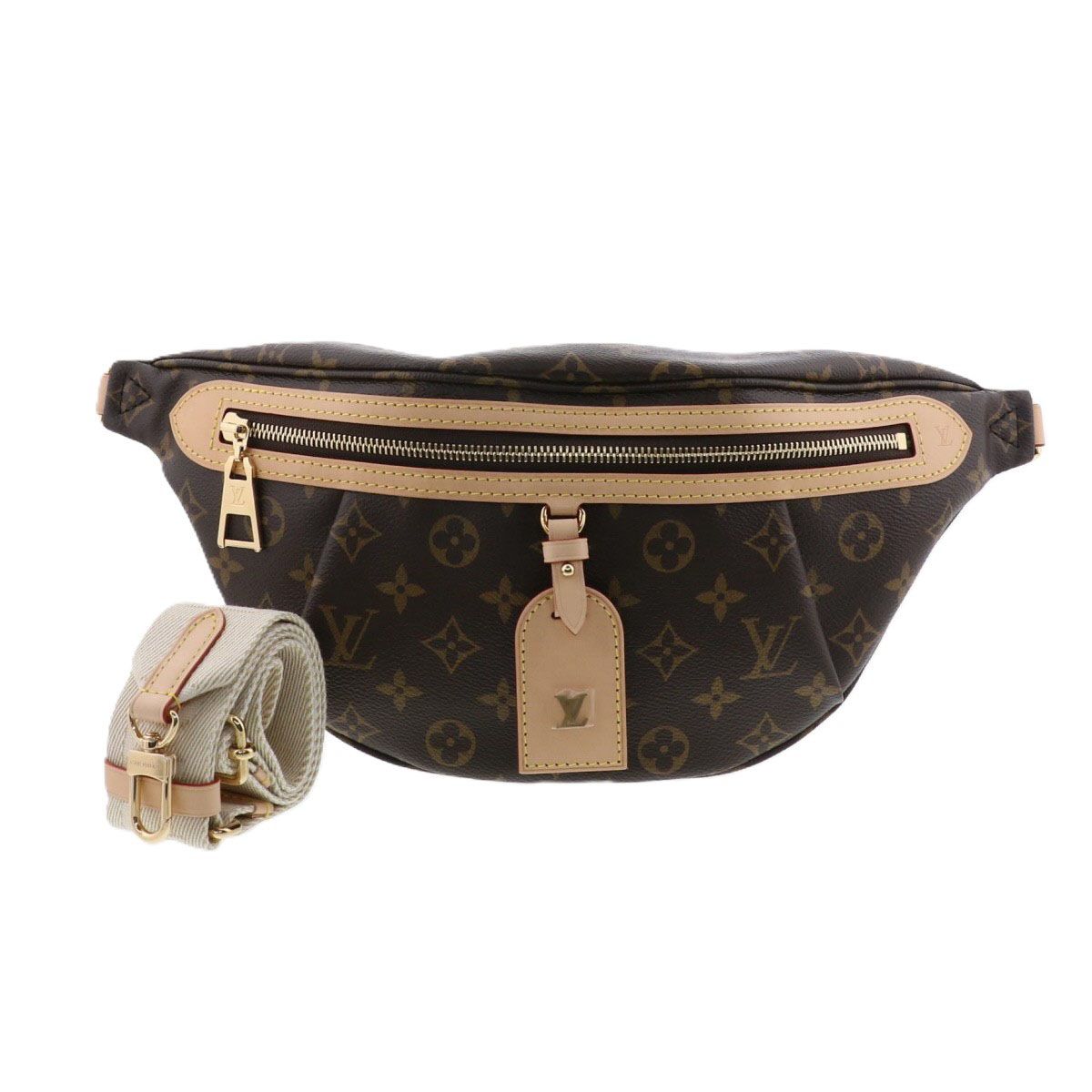 LOUIS VUITTON ルイ ヴィトン モノグラム ハイ･ライズ ボディバッグ M 46784 ユニセックス ブラウン ベージュ