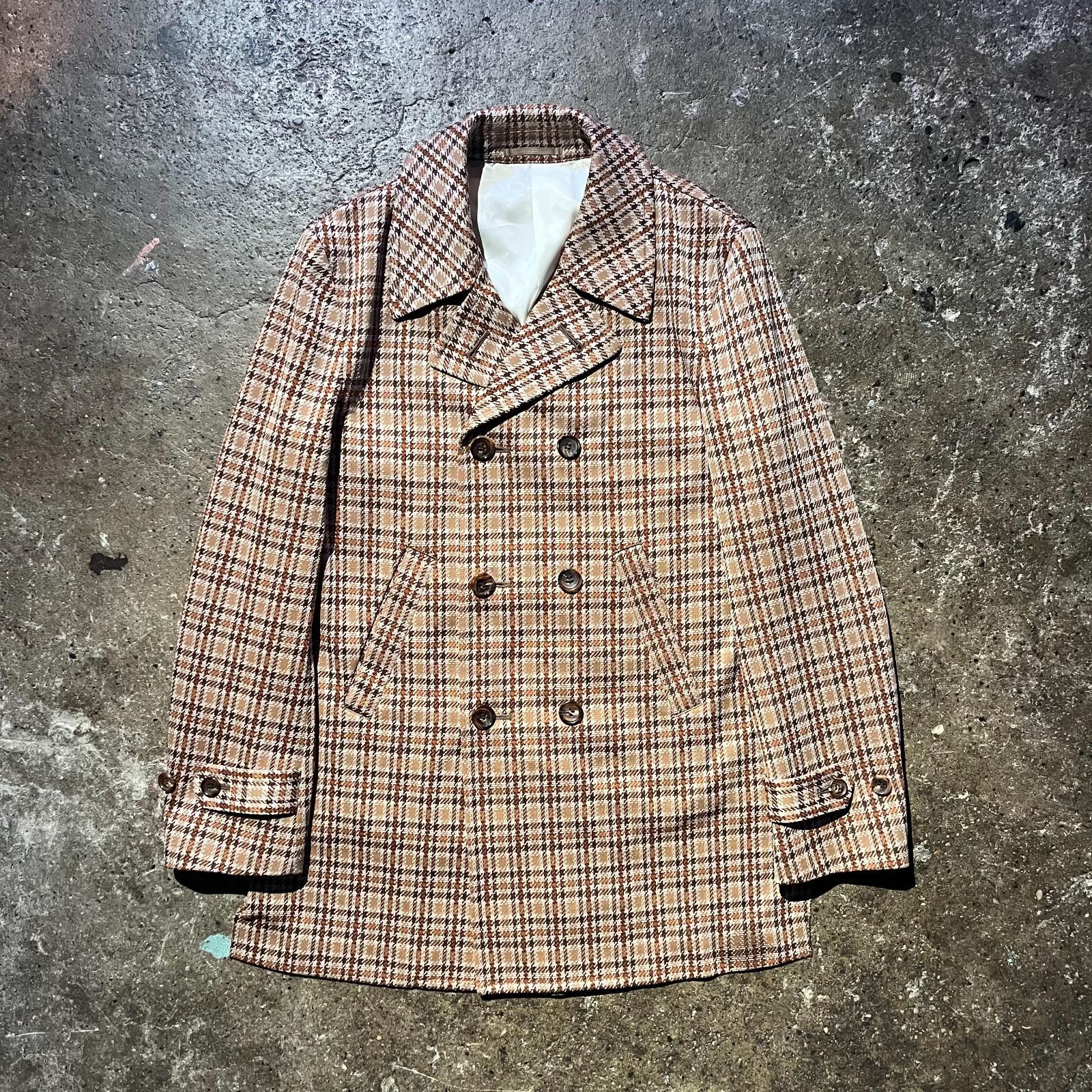 00s コムデギャルソンオムプリュス アーカイブ 千鳥格子 コート 変形 M 00s コムデギャルソンオムプリュス アーカイブ 千鳥格子 コート 変形 M