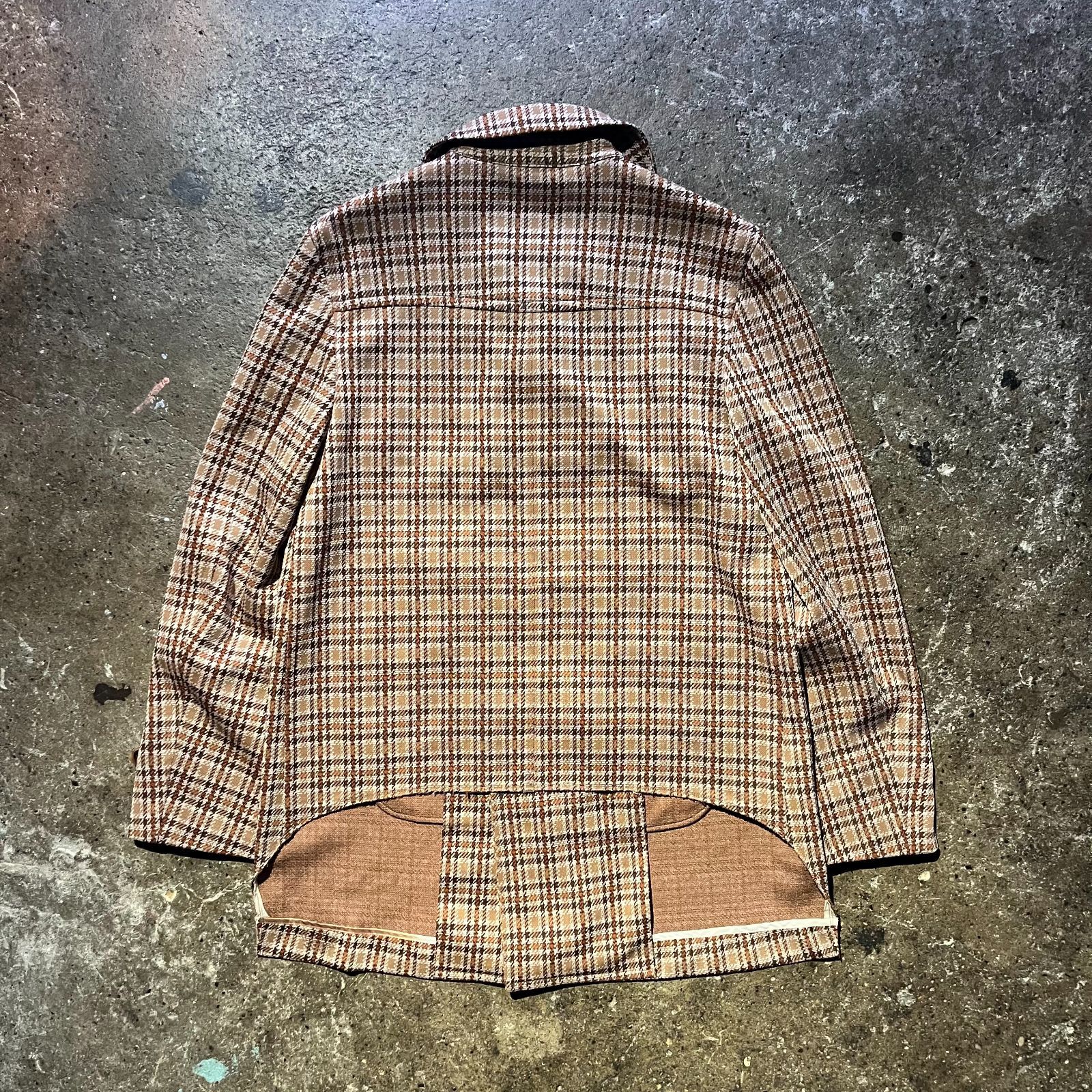 COMME des GARCONS HOMME PLUS 02ss 千鳥格子ストレッチコート M