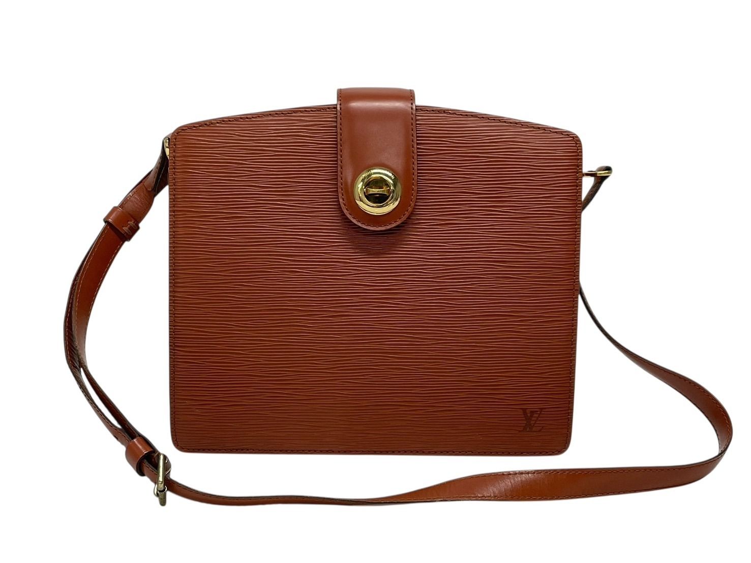 LOUIS VUITTON ルイヴィトン ショルダーバッグ M 52343 カプチン ブラウン エピレザー ゴールド金具 4 b 011046