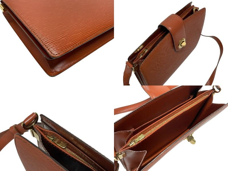 LOUIS VUITTON ルイヴィトン ショルダーバッグ M 52343 カプチン ブラウン エピレザー ゴールド金具 4 b 011046 トップス その他 